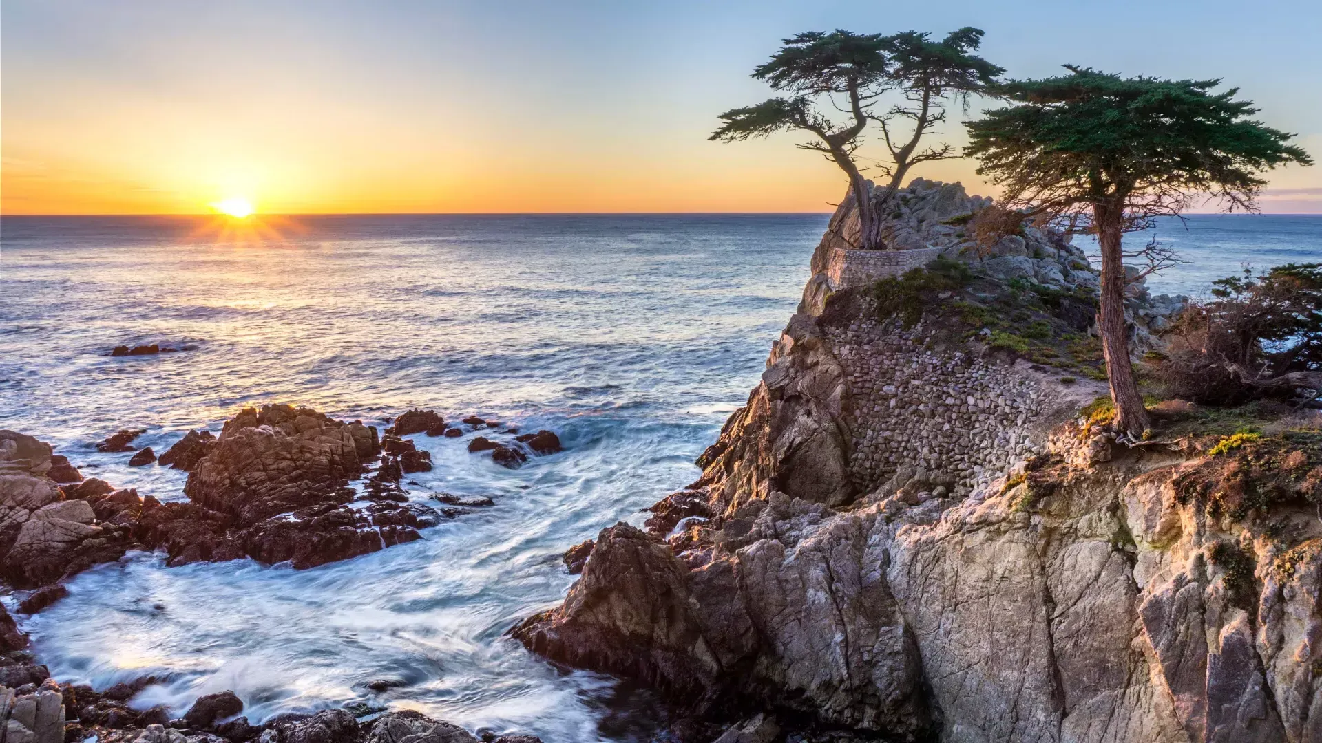 The Monterey County coastline.